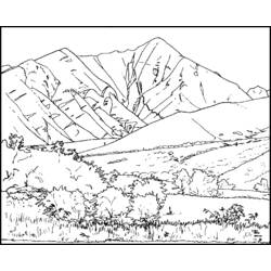 Malvorlage: Berg (Natur) #156475 - Kostenlose Malvorlagen zum Ausdrucken