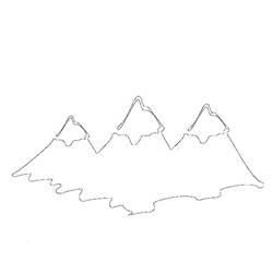Malvorlage: Berg (Natur) #156484 - Kostenlose Malvorlagen zum Ausdrucken