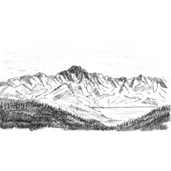 Malvorlage: Berg (Natur) #156548 - Kostenlose Malvorlagen zum Ausdrucken