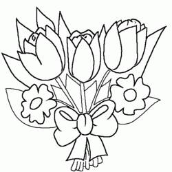 Malvorlage: Blumenstrauß (Natur) #160783 - Kostenlose Malvorlagen zum Ausdrucken