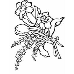 Malvorlage: Blumenstrauß (Natur) #160790 - Kostenlose Malvorlagen zum Ausdrucken