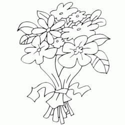 Malvorlage: Blumenstrauß (Natur) #160807 - Kostenlose Malvorlagen zum Ausdrucken