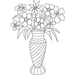 Malvorlage: Blumenstrauß (Natur) #160864 - Kostenlose Malvorlagen zum Ausdrucken