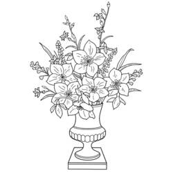 Malvorlage: Blumenstrauß (Natur) #160868 - Kostenlose Malvorlagen zum Ausdrucken
