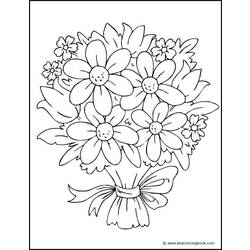 Malvorlage: Blumenstrauß (Natur) #160869 - Kostenlose Malvorlagen zum Ausdrucken