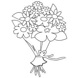 Malvorlage: Blumenstrauß (Natur) #160980 - Kostenlose Malvorlagen zum Ausdrucken