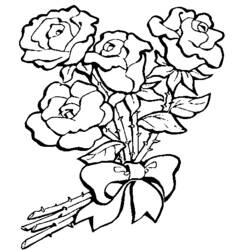 Malvorlage: Blumenstrauß (Natur) #160989 - Kostenlose Malvorlagen zum Ausdrucken
