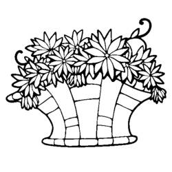 Malvorlage: Blumenstrauß (Natur) #161038 - Kostenlose Malvorlagen zum Ausdrucken
