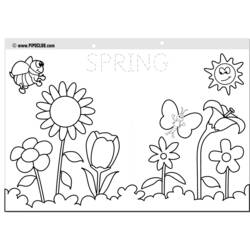 Malvorlage: Frühling (Natur) #164745 - Kostenlose Malvorlagen zum Ausdrucken