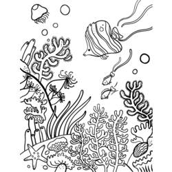 Malvorlage: Koralle (Natur) #162940 - Kostenlose Malvorlagen zum Ausdrucken