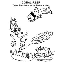 Malvorlage: Koralle (Natur) #163009 - Kostenlose Malvorlagen zum Ausdrucken