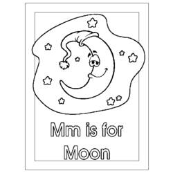Malvorlage: Mond (Natur) #155774 - Kostenlose Malvorlagen zum Ausdrucken