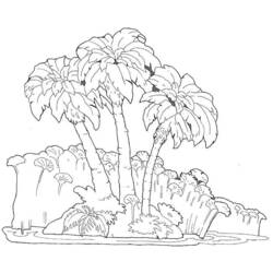 Malvorlage: Palme (Natur) #161126 - Kostenlose Malvorlagen zum Ausdrucken