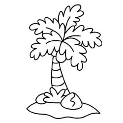 Malvorlage: Palme (Natur) #161156 - Kostenlose Malvorlagen zum Ausdrucken