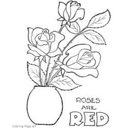 Malvorlage: Rosen (Natur) #161924 - Kostenlose Malvorlagen zum Ausdrucken