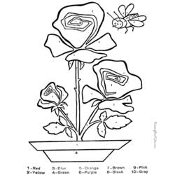 Malvorlage: Rosen (Natur) #162043 - Kostenlose Malvorlagen zum Ausdrucken