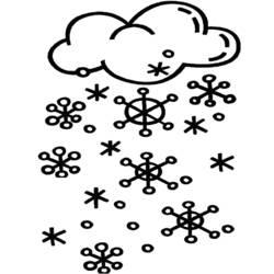 Zeichnungen zum Ausmalen: Schnee - Kostenlose Malvorlagen zum Ausdrucken