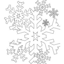 Malvorlage: Schneeflocke (Natur) #160462 - Kostenlose Malvorlagen zum Ausdrucken