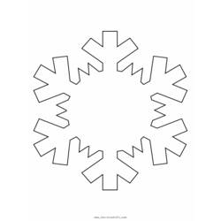 Malvorlage: Schneeflocke (Natur) #160483 - Kostenlose Malvorlagen zum Ausdrucken