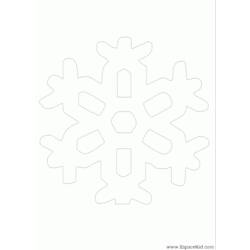 Malvorlage: Schneeflocke (Natur) #160507 - Kostenlose Malvorlagen zum Ausdrucken