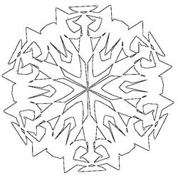 Malvorlage: Schneeflocke (Natur) #160510 - Kostenlose Malvorlagen zum Ausdrucken