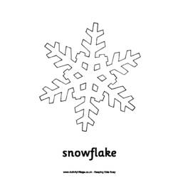 Malvorlage: Schneeflocke (Natur) #160511 - Kostenlose Malvorlagen zum Ausdrucken