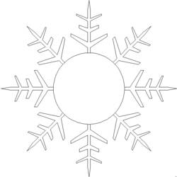 Malvorlage: Schneeflocke (Natur) #160672 - Kostenlose Malvorlagen zum Ausdrucken