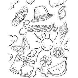 Malvorlage: Sommersaison (Natur) #165122 - Kostenlose Malvorlagen zum Ausdrucken