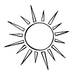 Malvorlage: Sonne (Natur) #157905 - Kostenlose Malvorlagen zum Ausdrucken