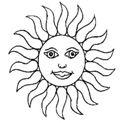 Malvorlage: Sonne (Natur) #157910 - Kostenlose Malvorlagen zum Ausdrucken