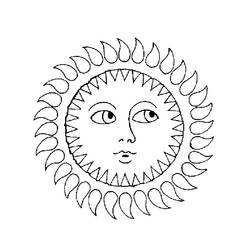Malvorlage: Sonne (Natur) #157941 - Kostenlose Malvorlagen zum Ausdrucken