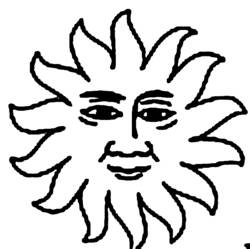 Malvorlage: Sonne (Natur) #157946 - Kostenlose Malvorlagen zum Ausdrucken