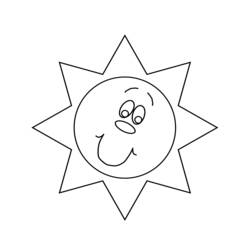 Malvorlage: Sonne (Natur) #157949 - Kostenlose Malvorlagen zum Ausdrucken