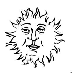 Malvorlage: Sonne (Natur) #157952 - Kostenlose Malvorlagen zum Ausdrucken