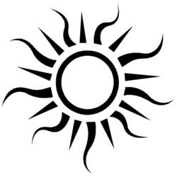 Malvorlage: Sonne (Natur) #157977 - Kostenlose Malvorlagen zum Ausdrucken