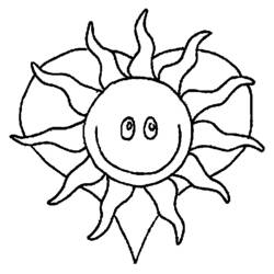 Malvorlage: Sonne (Natur) #157979 - Kostenlose Malvorlagen zum Ausdrucken