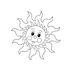 Malvorlage: Sonne (Natur) #158082 - Kostenlose Malvorlagen zum Ausdrucken