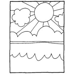 Malvorlage: Sonne (Natur) #158112 - Kostenlose Malvorlagen zum Ausdrucken