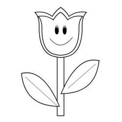 Malvorlage: Tulpe (Natur) #161644 - Kostenlose Malvorlagen zum Ausdrucken