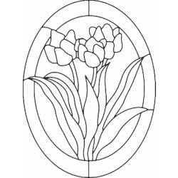 Malvorlage: Tulpe (Natur) #161660 - Kostenlose Malvorlagen zum Ausdrucken