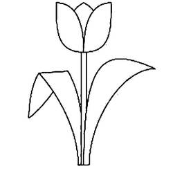Malvorlage: Tulpe (Natur) #161668 - Kostenlose Malvorlagen zum Ausdrucken