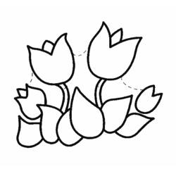 Malvorlage: Tulpe (Natur) #161676 - Kostenlose Malvorlagen zum Ausdrucken