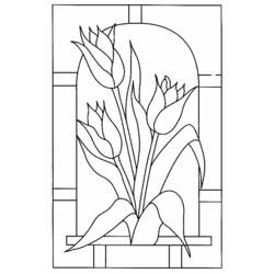 Malvorlage: Tulpe (Natur) #161685 - Kostenlose Malvorlagen zum Ausdrucken