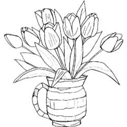 Malvorlage: Tulpe (Natur) #161689 - Kostenlose Malvorlagen zum Ausdrucken