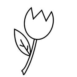 Malvorlage: Tulpe (Natur) #161717 - Kostenlose Malvorlagen zum Ausdrucken