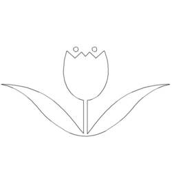 Malvorlage: Tulpe (Natur) #161722 - Kostenlose Malvorlagen zum Ausdrucken