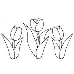 Malvorlage: Tulpe (Natur) #161755 - Kostenlose Malvorlagen zum Ausdrucken