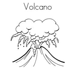 Malvorlage: Vulkan (Natur) #166568 - Kostenlose Malvorlagen zum Ausdrucken
