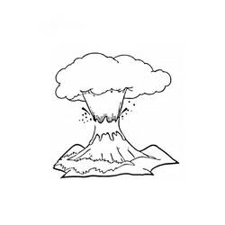 Malvorlage: Vulkan (Natur) #166569 - Kostenlose Malvorlagen zum Ausdrucken