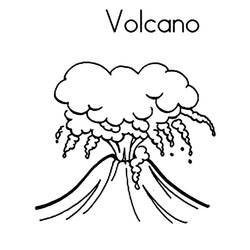 Malvorlage: Vulkan (Natur) #166572 - Kostenlose Malvorlagen zum Ausdrucken